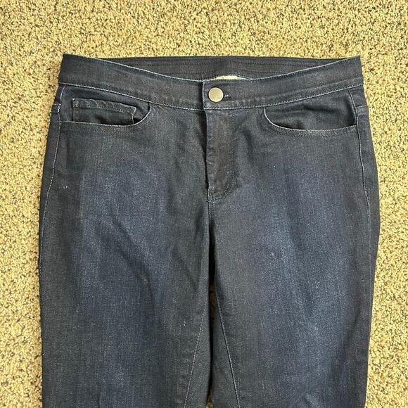 J. Jill Womens Denim Leggings Size 6 Dark Wash Stretch 5-Pocket Skinny Jean - Picture 4 of 6